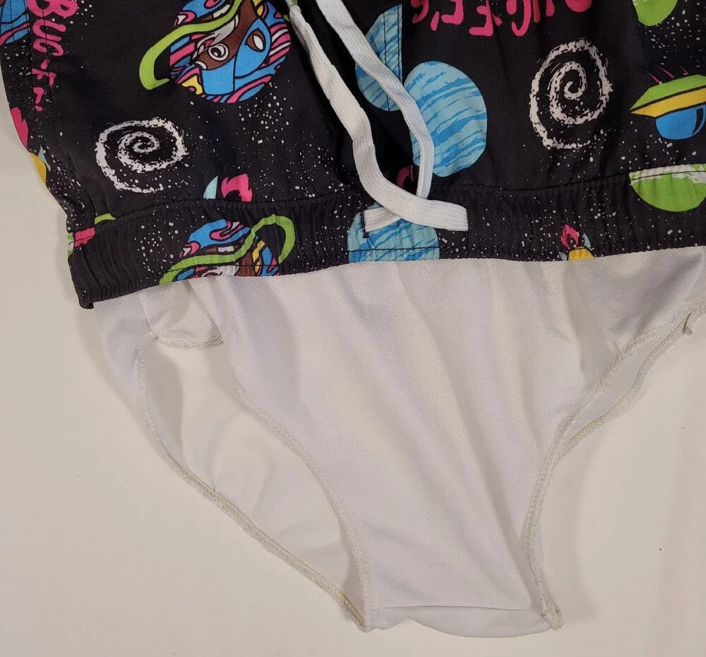BUC-EE'S Swim Trunk Youth Small All Over Galaxy Space Print with Pockets, Lined